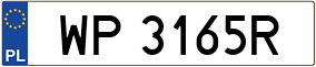Truck License Plate